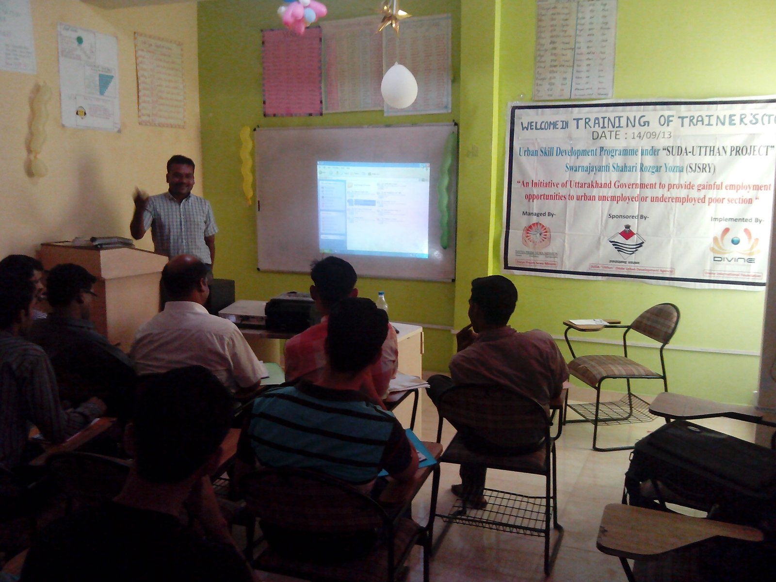 A training of trainers session at Divine International Foundation